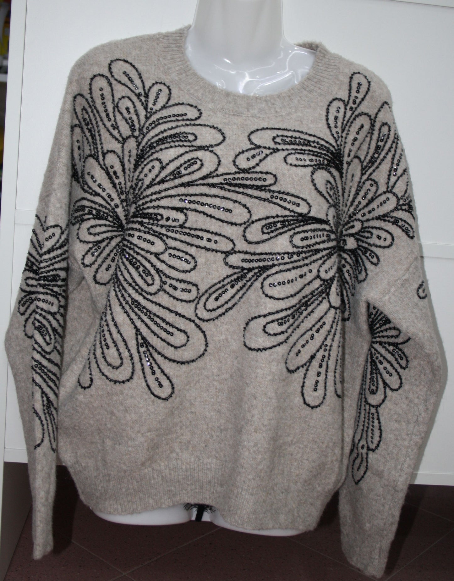 LA BOUTIQUE MAGLIONE RILIEVI PAILLETTES