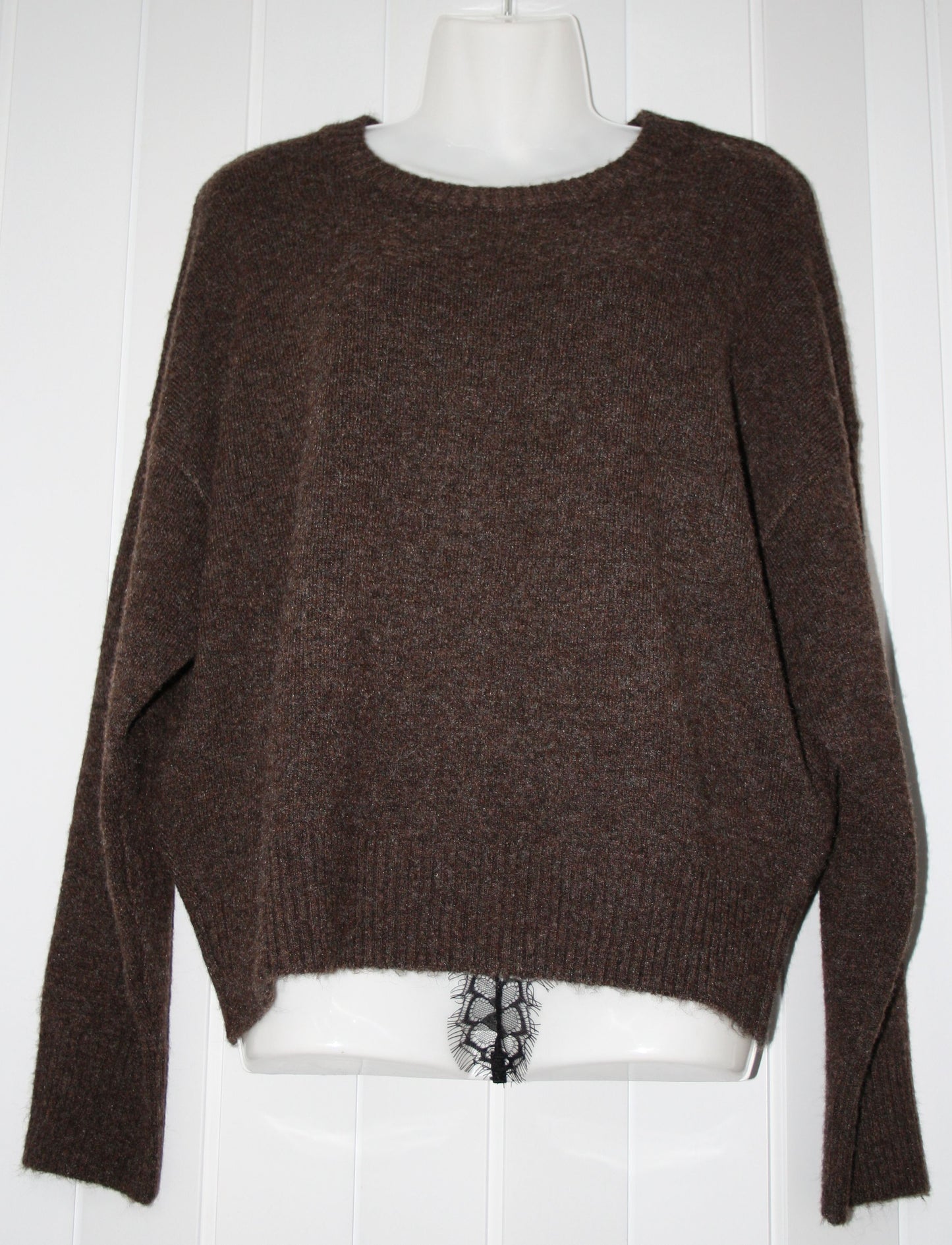 LA BOUTIQUE MAGLIONCINO MELANGE TINTA UNITA