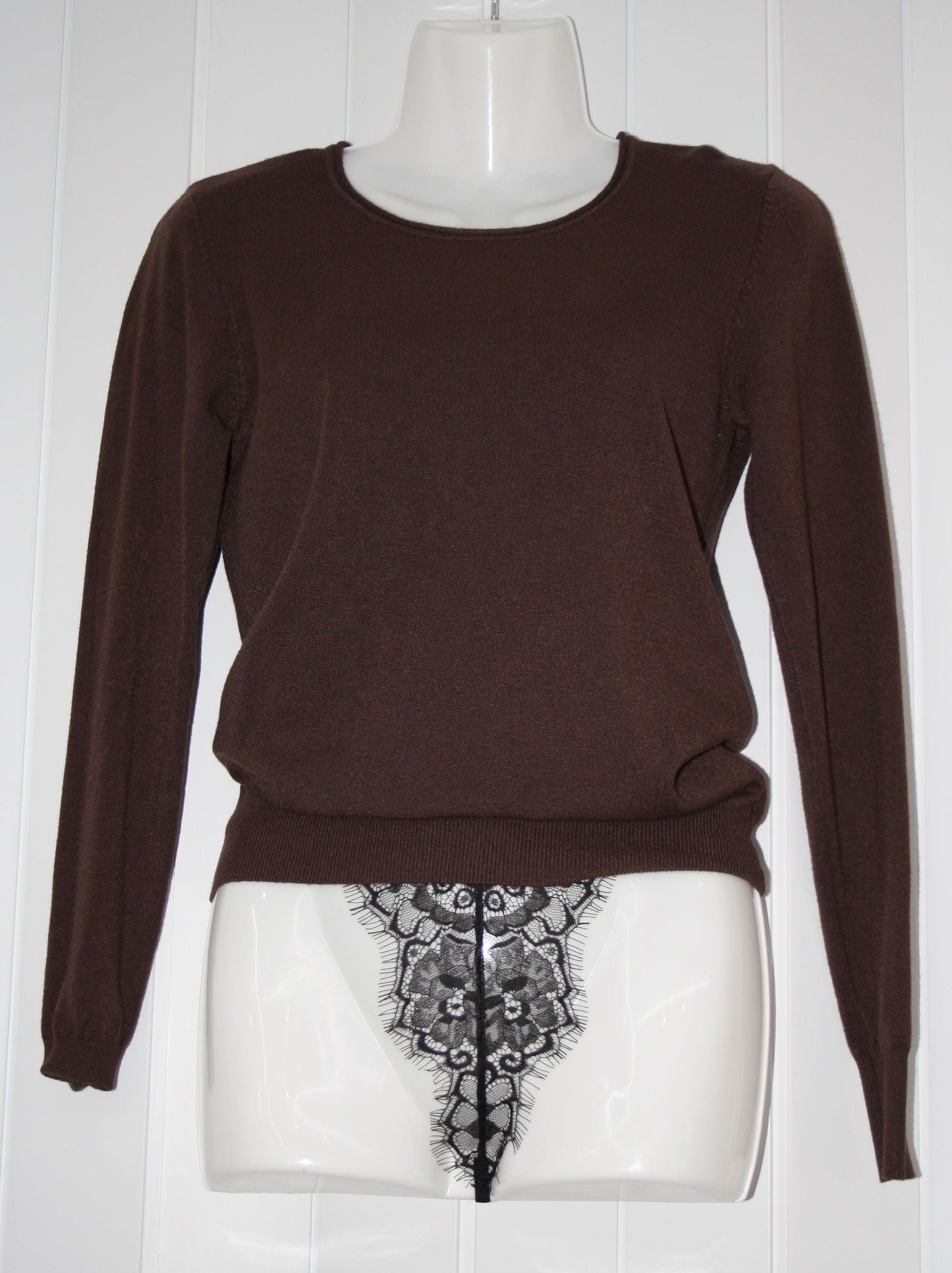 LA BOUTIQUE MAGLIA GIROCOLLO TINTA UNITA